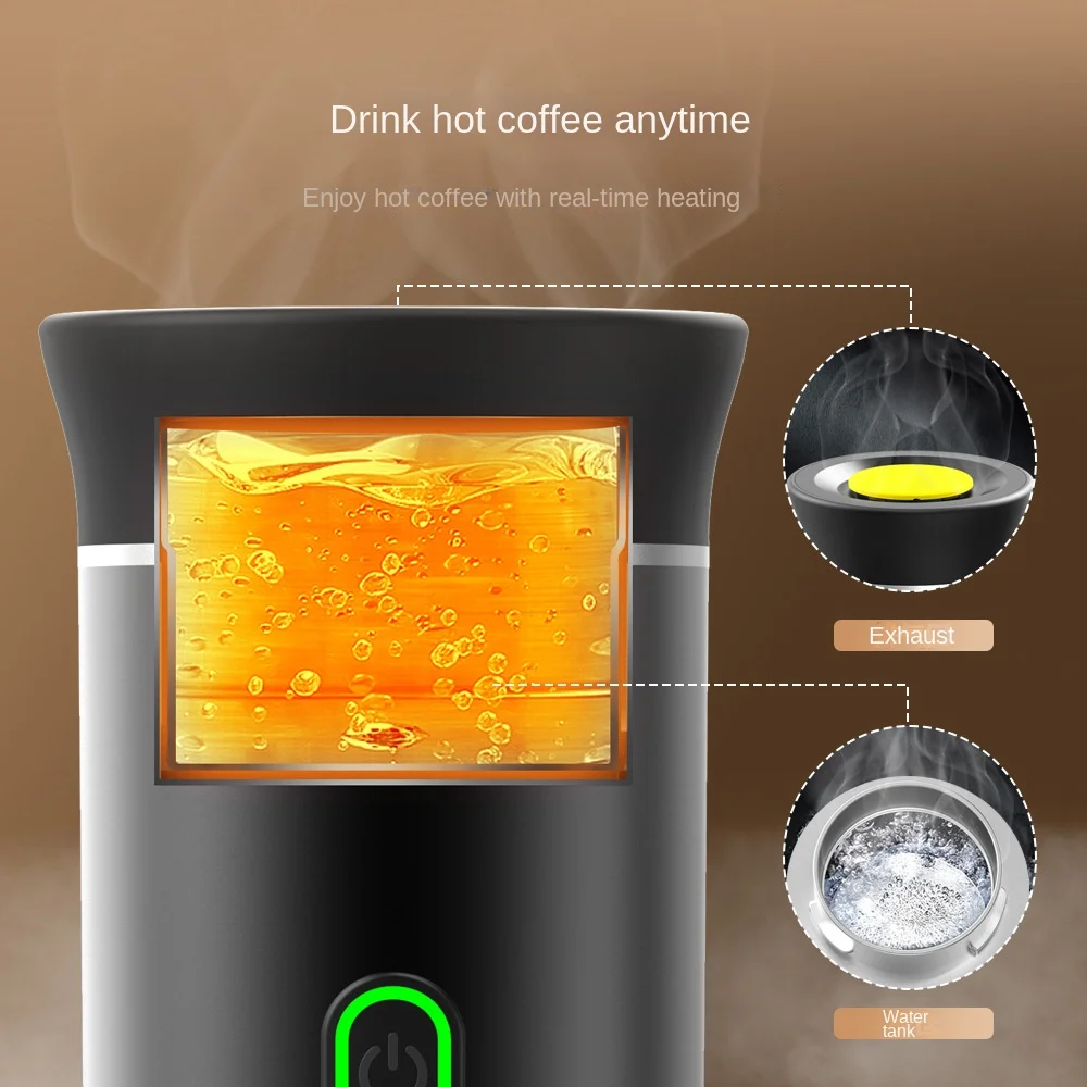 Portable Wireless Electric Espresso Coffee Machine For Travel &Car &Home Camping Coffee Maker 3-in-1 Capsule Powder Coffee Maker Portable Wireless Electric Espresso Coffee Machine For Travel &Car &Home Camping Coffee Maker 3-in-1 Capsule Powder Coffee Maker