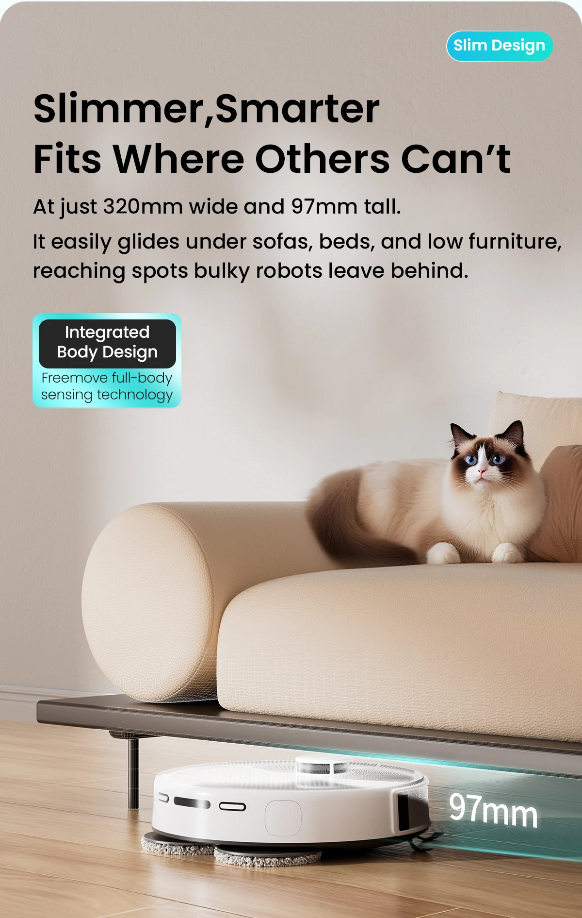 LEFANT M3 M3L Robot Vacuum Cleaner with Mapping, 12000Pa Suction, Emptying Station, Automatic Washing and Drying, DTOF Laser